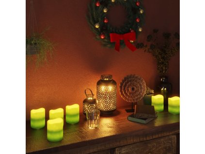 VidaXL Elektrické LED sviečky 12 ks, teplá biela