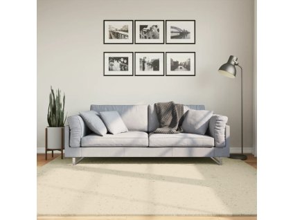 Krémový koberec s krátkym vlasom HUARTE, 200x200 cm