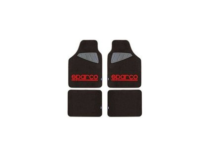 Sada rohoží do auta Sparco SPC1903 Univerzálny Čierna/Červená (4 pcs)