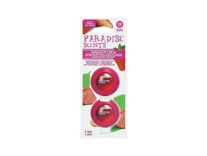 Osviežovač vzduchu do auta Paradise Scents Jahoda Duo (2 uds)