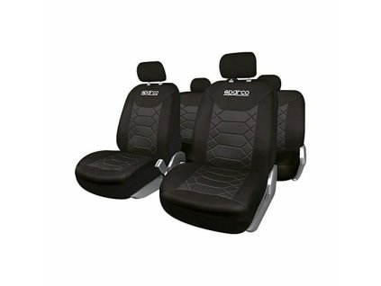 Sada poťahov na sedadlá Sparco Čierna (11 pcs)