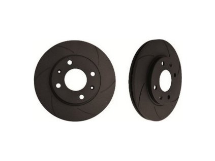 Brzdové kotúče Black Diamond 6KBD1165G6 Pevný Zadný 6 Oruhy