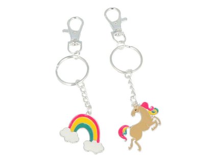 Prívesok na kľúče Inca Jednorožec Dúhová (2 pcs)