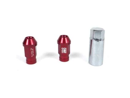 Set Matice OMP 7075 M12 x 1,25 40 mm 20 uds Červená
