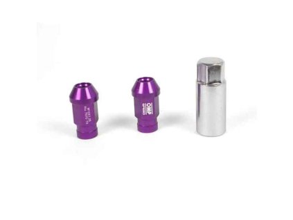 Set Matice OMP 7075 M12 x 1,25 40 mm 20 uds Fialová