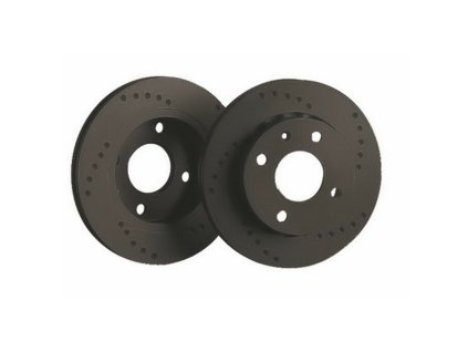 Brzdové kotúče Black Diamond KBD1863CD Zadný Pevný Vŕtaný