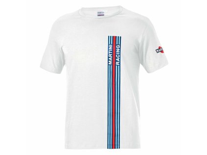 Pánske tričko s krátkym rukávom Sparco Martini Racing Biela (Veľkosť S)