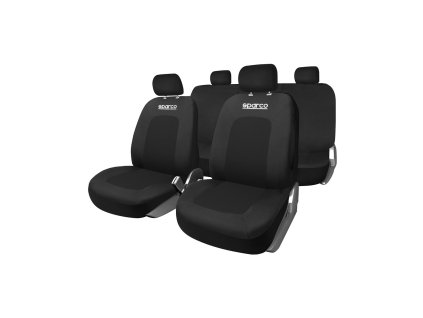 Sada poťahov na sedadlá Sparco Sport Čierna