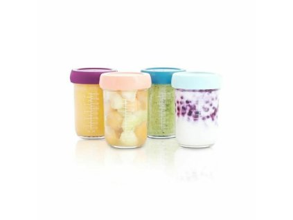 Nádoba na uschovanie potravín Babymoov Airtight 4 x 240 ml