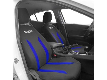 Sada poťahov na sedadlá Sparco Sabbia Čierna/Modrá