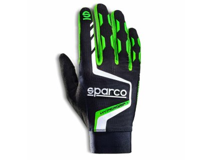 Rukavice Sparco HYPERGRIP+ Čierna/Zelená 10