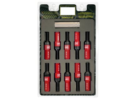 Súprava skrutiek OMP OMPS09971206 28 mm Červená M12 x 1,25