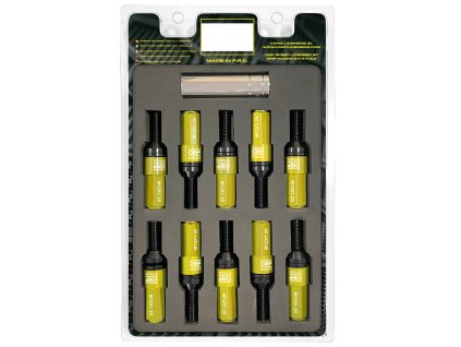 Súprava skrutiek OMP OMPS09971209 28 mm Žltá M12 x 1,25