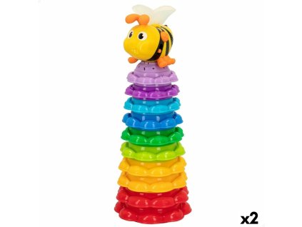 Stavacie kocky Winfun Včielka 13 x 35,5 x 13 cm 2 kusov