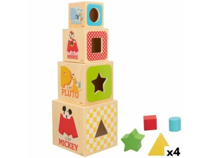 Stavacie kocky Disney 8 Kusy 4 kusov 12,2 x 12,2 x 12,2 cm