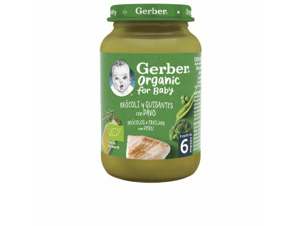 Detská výživa Nestlé Gerber Organic Pavo Zelený hrášok Brokolica 190 g