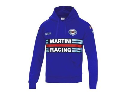 Mikina s kapucňou Sparco Martini Racing Modrá