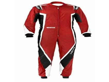 Motokáry overal Sparco K44 KERB Červená/Čierna XL