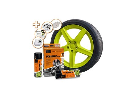 Tekutá guma pre autá Foliatec Toxic zelená Bystrý 2 x 400 ml