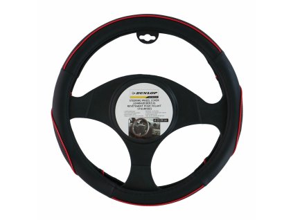 Poťah na volant Dunlop Čierna Červená Ø 38 cm
