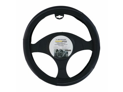 Poťah na volant Dunlop Čierna Sivá Ø 38 cm