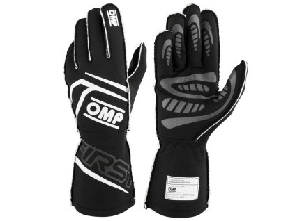 Rukavice OMP FIRST Čierna S FIA 8856-2018