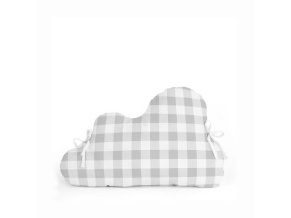 Ochrana detskej postieľky HappyFriday Basic Kids Vichy Sivá 60 x 40 cm