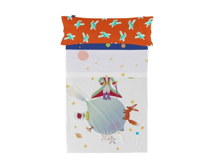 Prešívané obliečky bez výplne HappyFriday LE PETIT PRINCE Viacfarebná 80/90 cm posteľ 2 Kusy