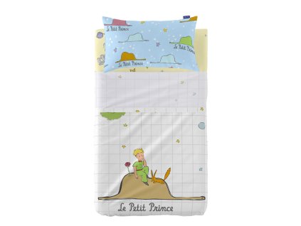 Prešívané obliečky bez výplne HappyFriday Le Petit Prince Imagination Viacfarebná Detská postieľka 2 Kusy