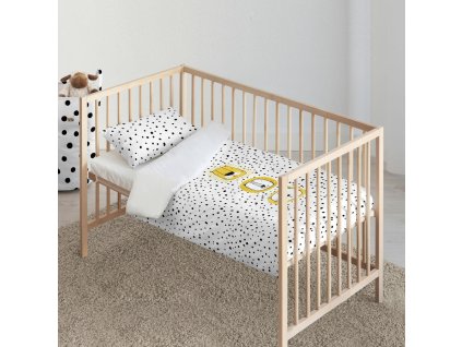 Sada poťahov na periny Kids&Cotton Dakari Big Čierna 100 x 120 cm