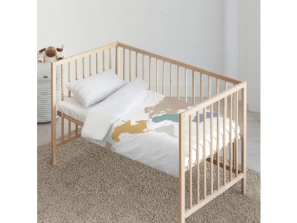 Sada poťahov na periny Kids&Cotton Maui Big Biela 100 x 120 cm