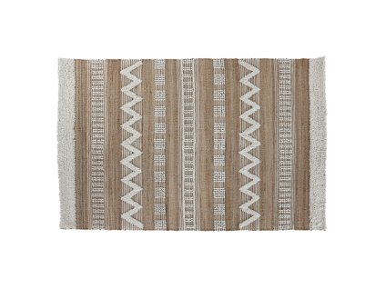 Koberec Home ESPRIT Biela Gaštanová Boho 160 x 230 x 1 cm