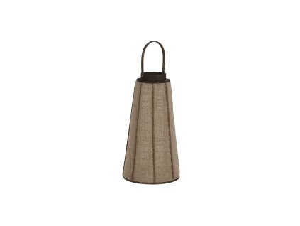 Svietnik Home ESPRIT Prírodná Juta Bambus 30,5 x 30,5 x 56,5 cm