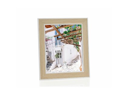 Rám na fotografie Alexandra House Living Biela Béžová Papier Drevo MDF 15 x 20 cm 1 x 26 x 21 cm