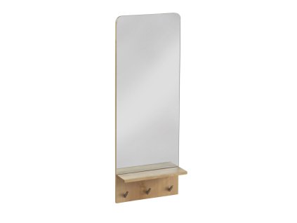 Hanging mirror Alexandra House Living Prírodná 35 x 95 x 11 cm Vešiak