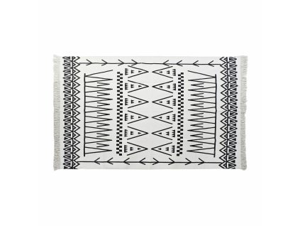 Koberec DKD Home Decor Čierna Biela Ikat (120 x 180 x 0,7 cm)