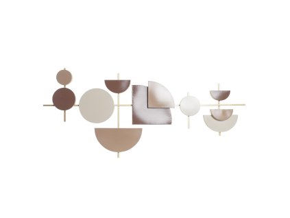 Dekorácia na stenu DKD Home Decor Biela Biela/Ružová Zlatá Svetlo ružová Moderný Scandi 30 x 40 cm 110 x 6,4 x 49 cm