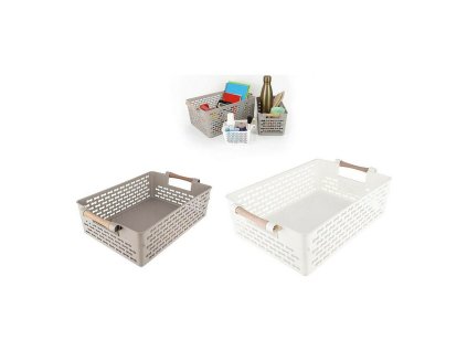Multifunkčný košík Confortime Drevo 32 x 22,5 x 10 cm