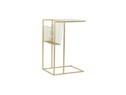 Stojan na časopisy DKD Home Decor Zlatá Kov Zrkadlo 48 x 35 x 71 cm