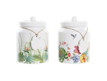 Loď DKD Home Decor Záhrada Viacfarebná Tropické 15 x 15 x 21 cm (2 kusov)