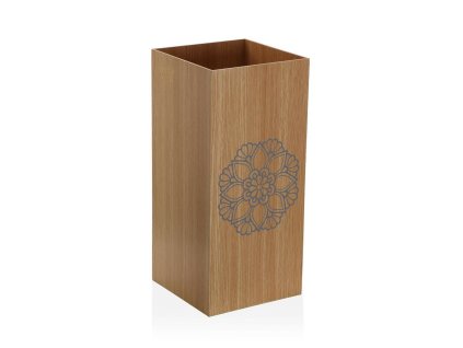 Stojan na dáždniky Versa Mandala Gaštanová Drevo MDF (22 x 48 x 22 cm)