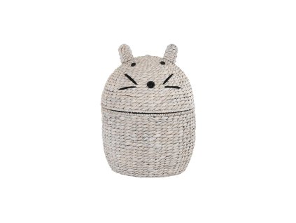 Kôš na špinavé prádlo DKD Home Decor Biela Myš Detské Vlákna (38 x 38 x 54 cm)