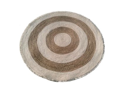 Koberec DKD Home Decor Prírodná Béžová Boho (150 x 150 x 1 cm)