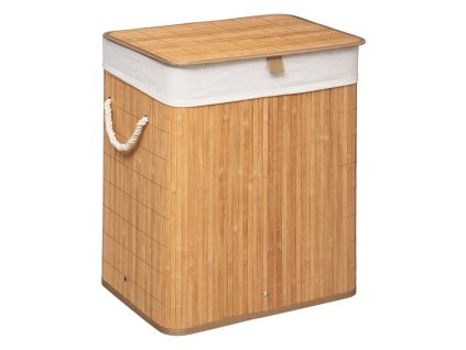 Kôš na prádlo 5five Simply Smart Bambus 50 x 41.5 x 30 cm Biela