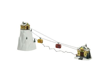 Vianočná ozdoba Snowy Adventures LED Svetlý Hudba Scéna Teplá biela 31,5 x 32,5 x 53 cm