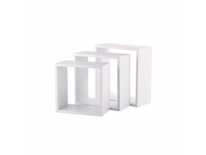 Police 5five Simply Smart Biela Drevo MDF Kocky 3 Kusy