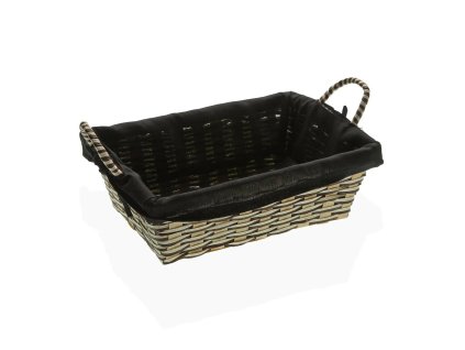 Košík na chlieb Versa Čierna Bambus Morské riasy (19 x 9 x 27 cm)