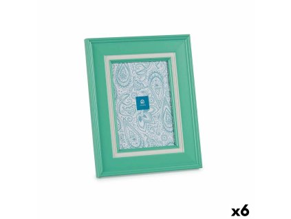 Rám na fotografie Sklo zelená Plastické (6 kusov) (2 x 26 x 21 cm)