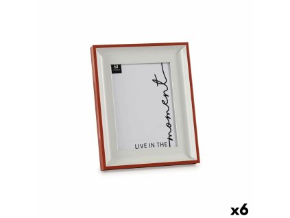 Rám na fotografie Sklo Červená Biela Plastické (2,5 x 26,2 x 21 cm) (6 kusov)
