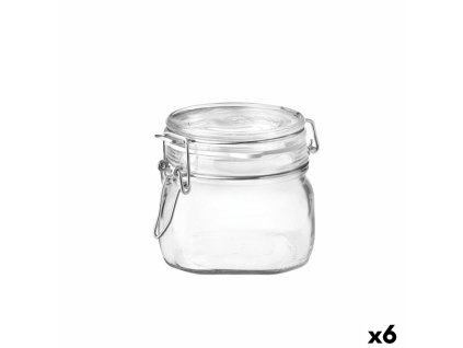 Nádoba na uschovanie potravín Bormioli Rocco Fido Transparentná Sklo (500 ml) (6 kusov)